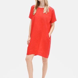 NWT Eileen Fisher Organic Handkerchief Linen Boxy Dress
